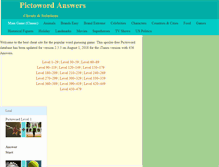 Tablet Screenshot of pictoword.org